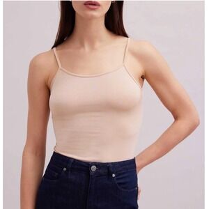 Anne Fontaine "Cintia" Beige Stretch Camisole Classic Refined Tank Size 42 (M/L)